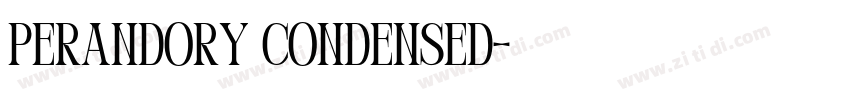 Perandory Condensed字体转换
